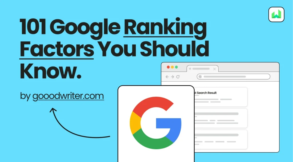 101 google ranking factors you should know